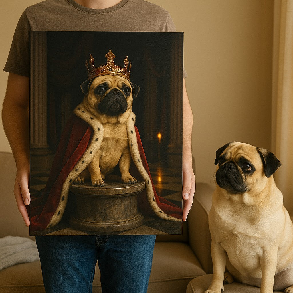 Royal Custom Pet Portrait – Canvas | Dog and Cat Art