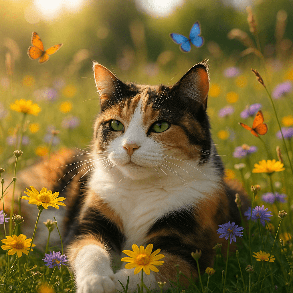 Wildflower Custom Pet Portrait – Canvas | Dog & Cat Art