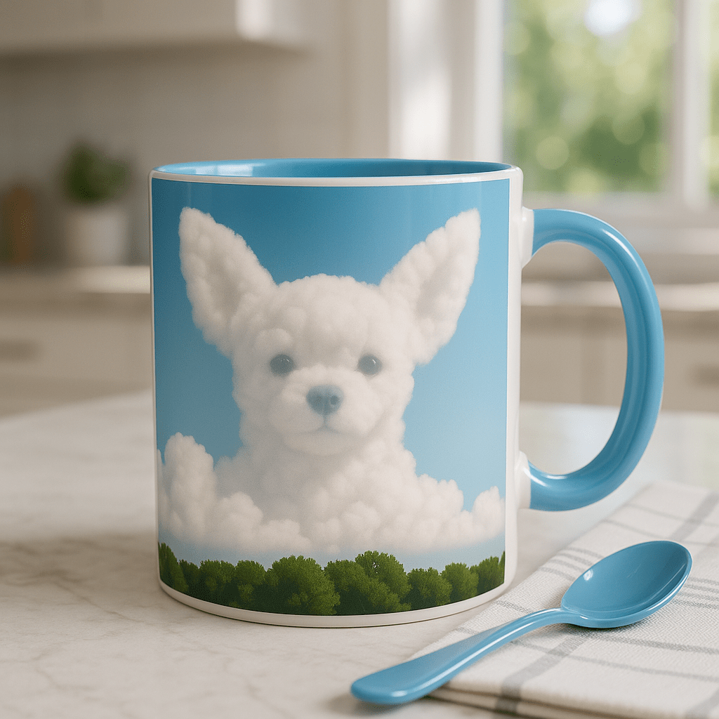 Cloudscape Custom Pet Portrait – Mug | Dog & Cat Art