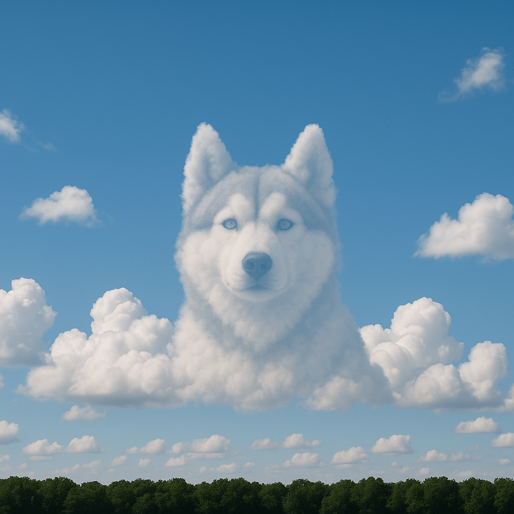 Cloudscape Custom Pet Portrait – Mug | Dog & Cat Art