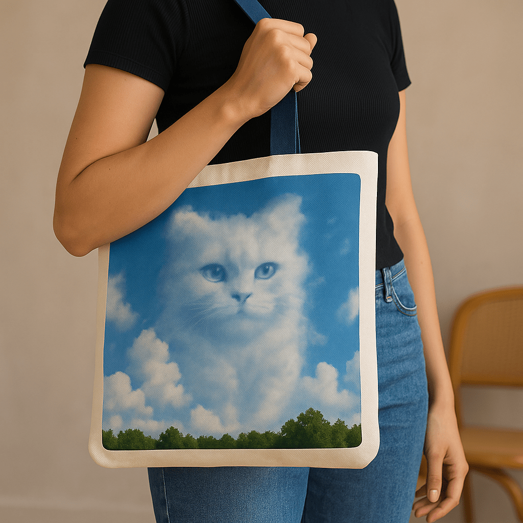 Cloudscape Custom Pet Portrait – Tote Bag | Dog & Cat Art