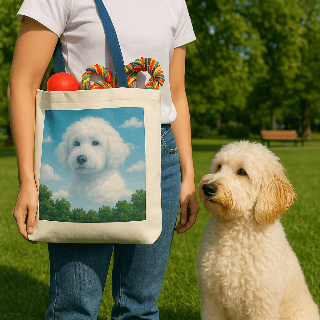 Cloudscape Custom Pet Portrait – Tote Bag | Dog & Cat Art