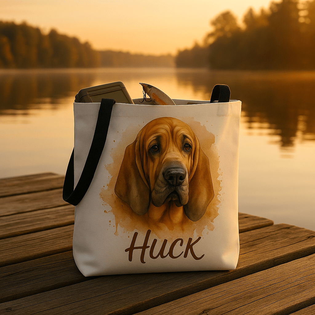 Custom Watercolor Pet Portrait – Tote Bag | Dog & Cat Art