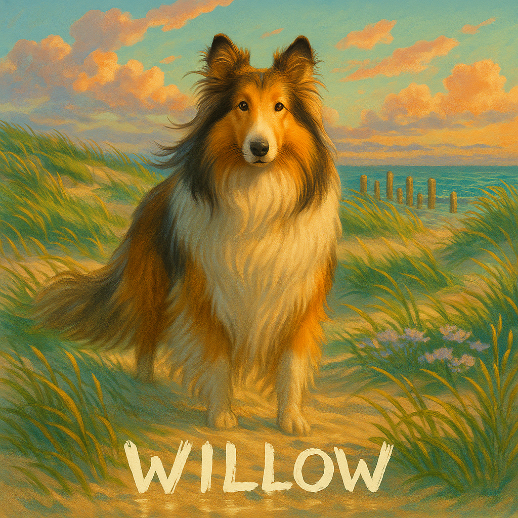 Ghibli‑Style Custom Pet Portrait – Canvas | Dog & Cat Art