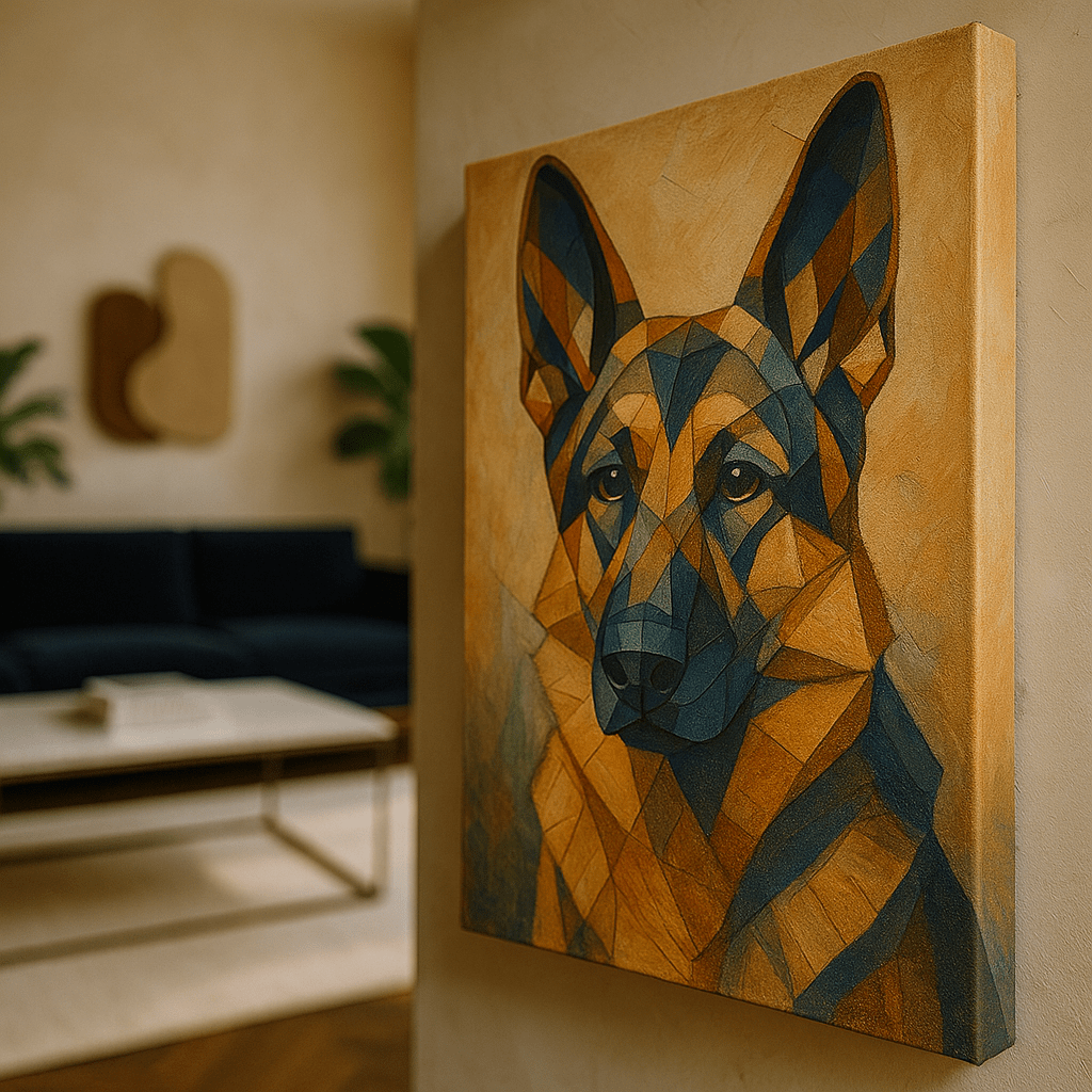 Cubist Custom Pet Portrait – Canvas | Dog & Cat Art