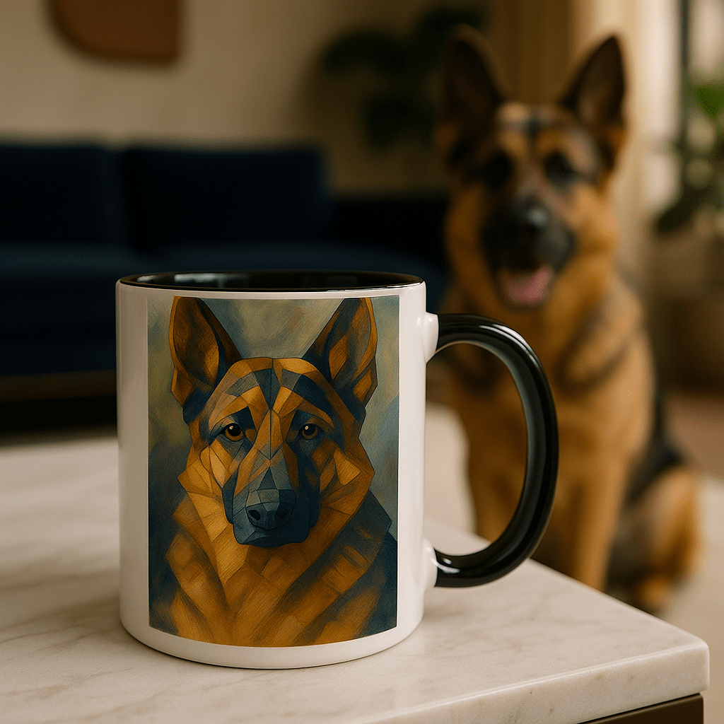 Cubist Custom Pet Portrait – Mug | Dog & Cat Art