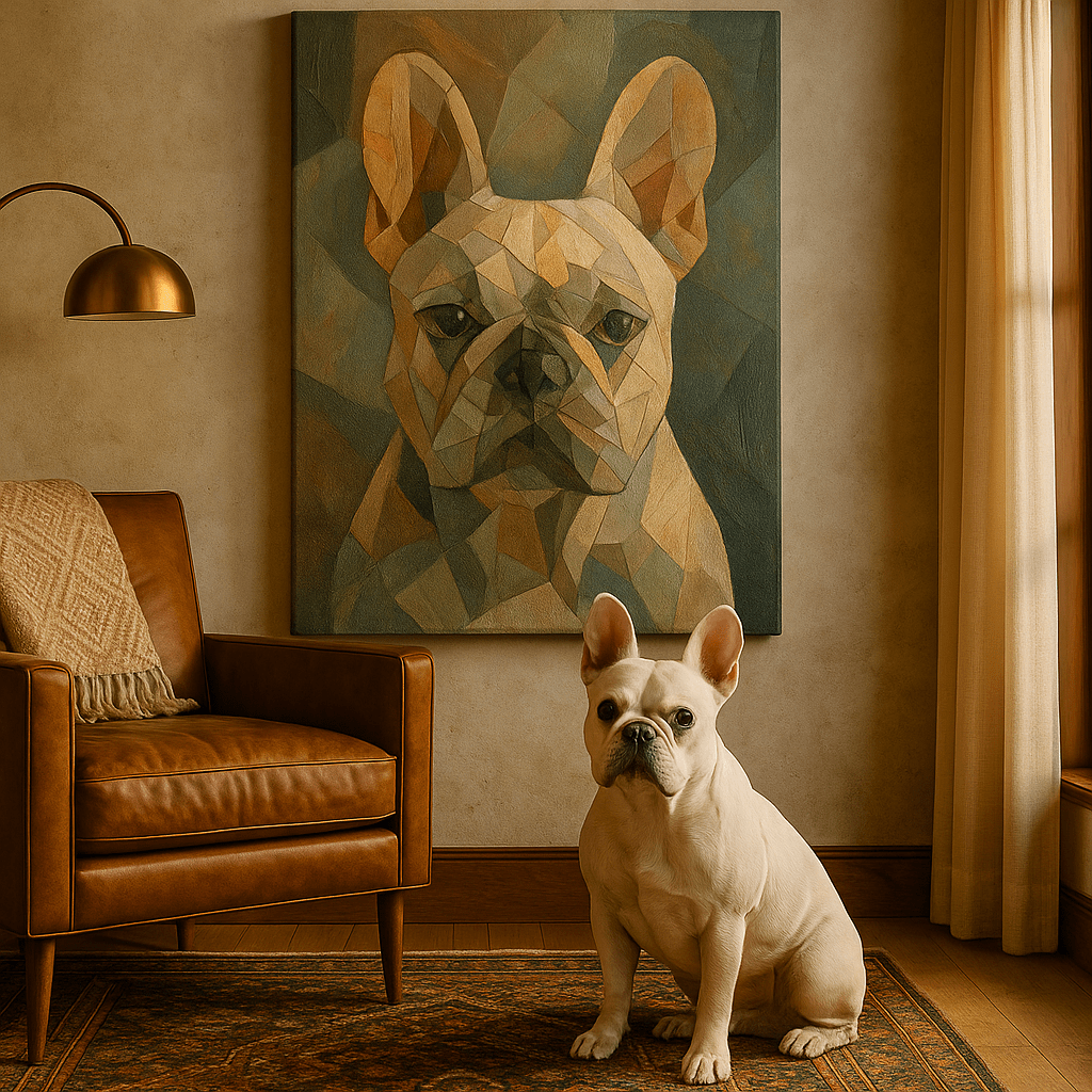Cubist Custom Pet Portrait – Canvas | Dog & Cat Art