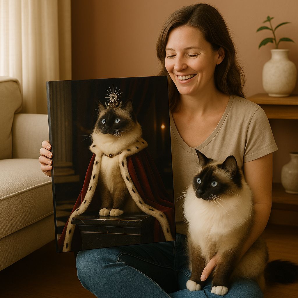 Royal Custom Pet Portrait – Canvas | Dog and Cat Art
