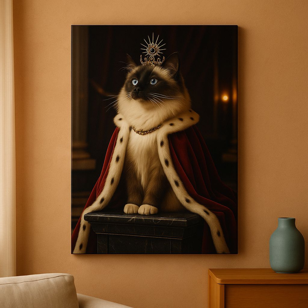 Royal Custom Pet Portrait – Canvas | Dog and Cat Art