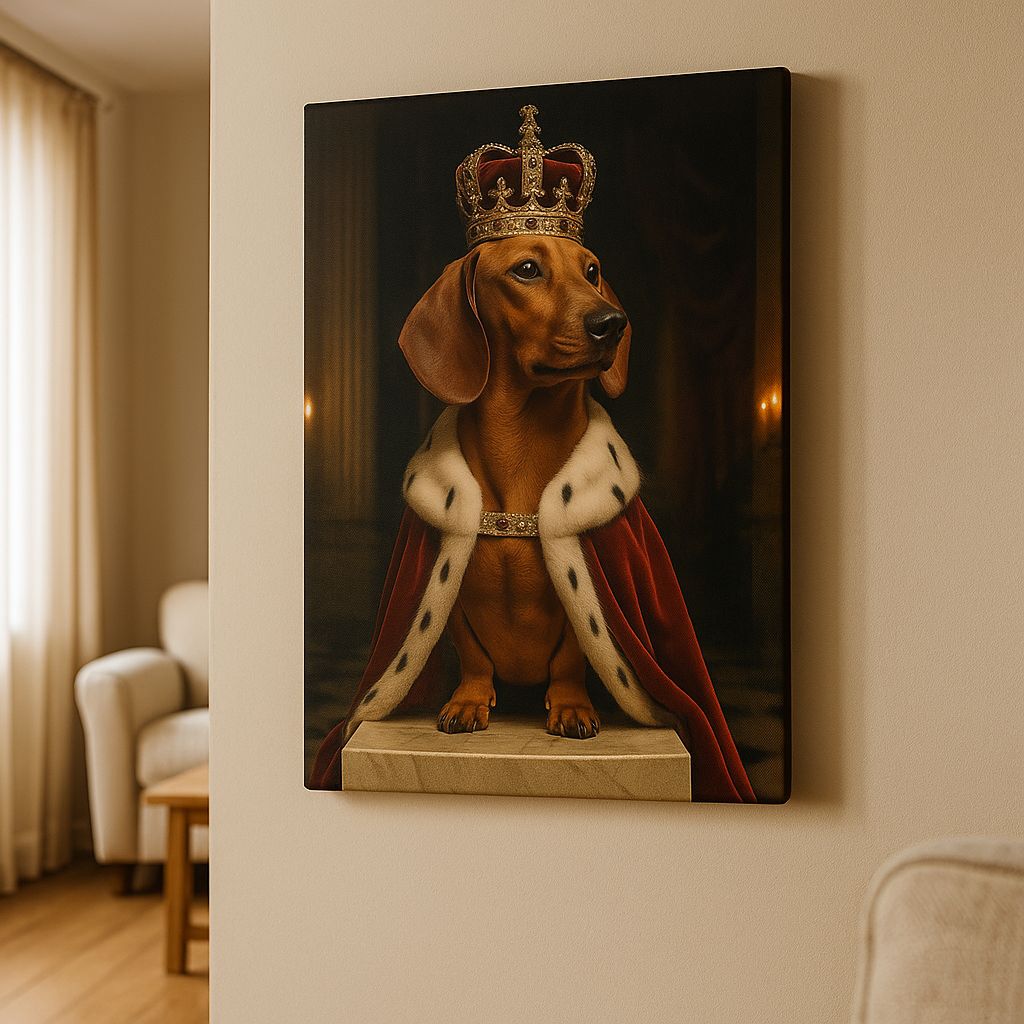 Royal Custom Pet Portrait – Canvas | Dog and Cat Art