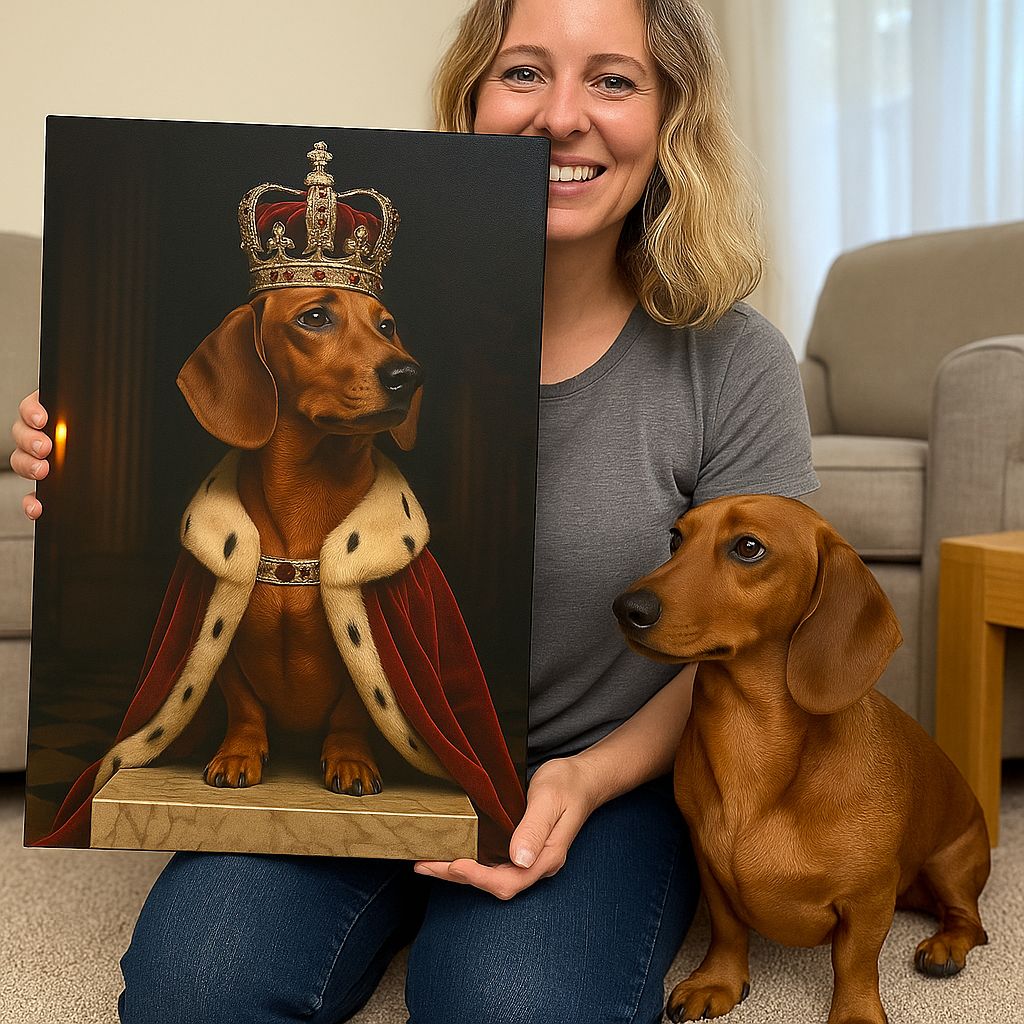 Royal Custom Pet Portrait – Canvas | Dog and Cat Art