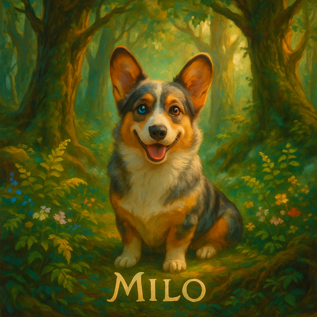 Whimsical Ghibli-Inspired Portrait