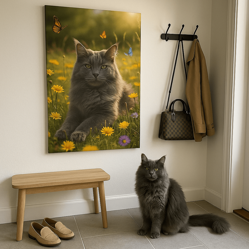 Wildflower Custom Pet Portrait – Canvas | Dog & Cat Art