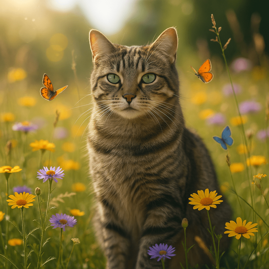 Wildflower Custom Pet Portrait – Framed Poster | Dog & Cat Art