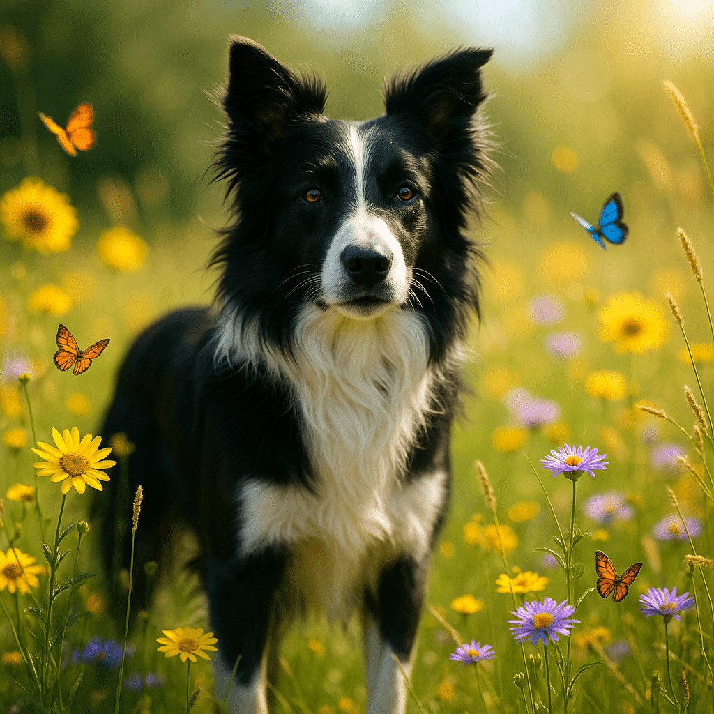 Wildflower Custom Pet Portrait – Sticker | Dog & Cat Art