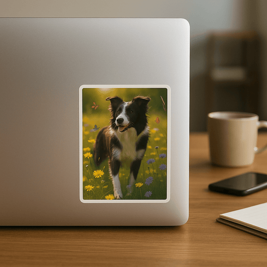 Wildflower Custom Pet Portrait – Sticker | Dog & Cat Art