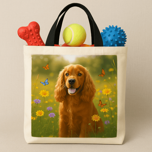 Wildflower Custom Pet Portrait – Tote Bag | Dog & Cat Art