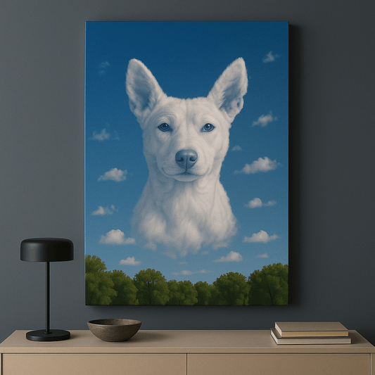 Cloudscape Custom Pet Portrait – Canvas | Dog & Cat Art