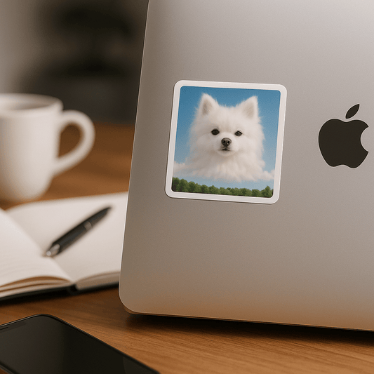 Cloudscape Custom Pet Portrait – Sticker | Dog & Cat Art
