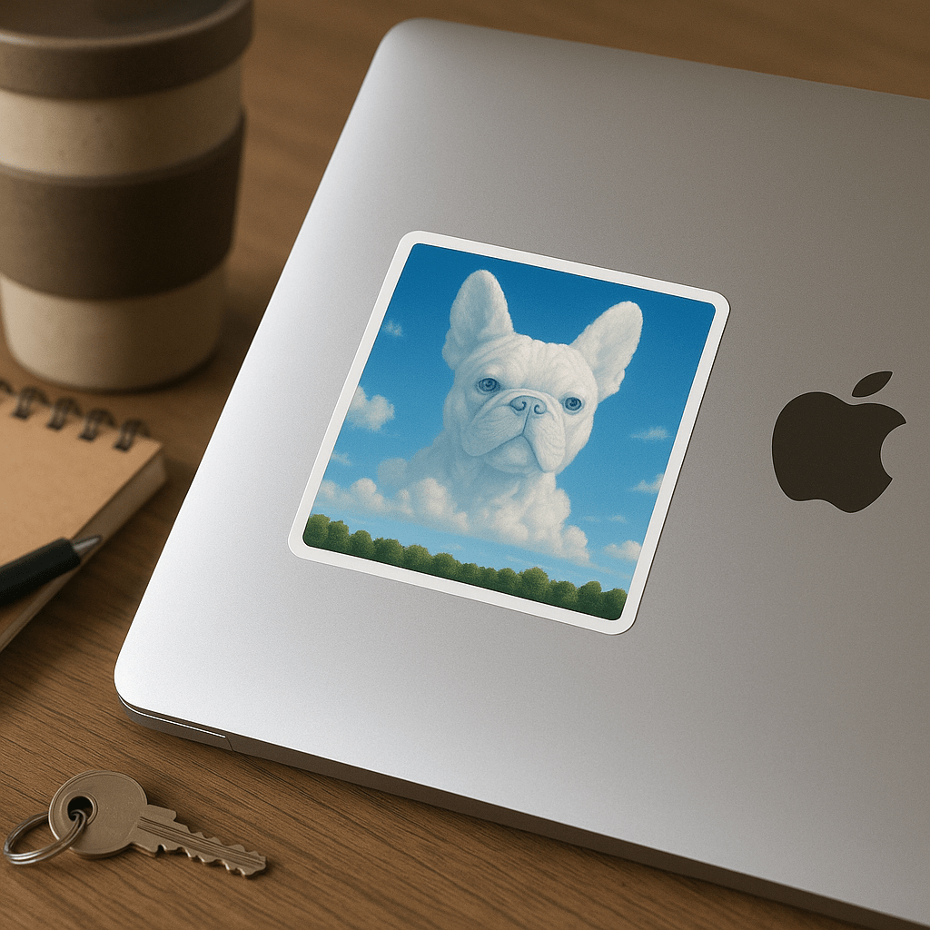 Cloudscape Custom Pet Portrait – Sticker | Dog & Cat Art