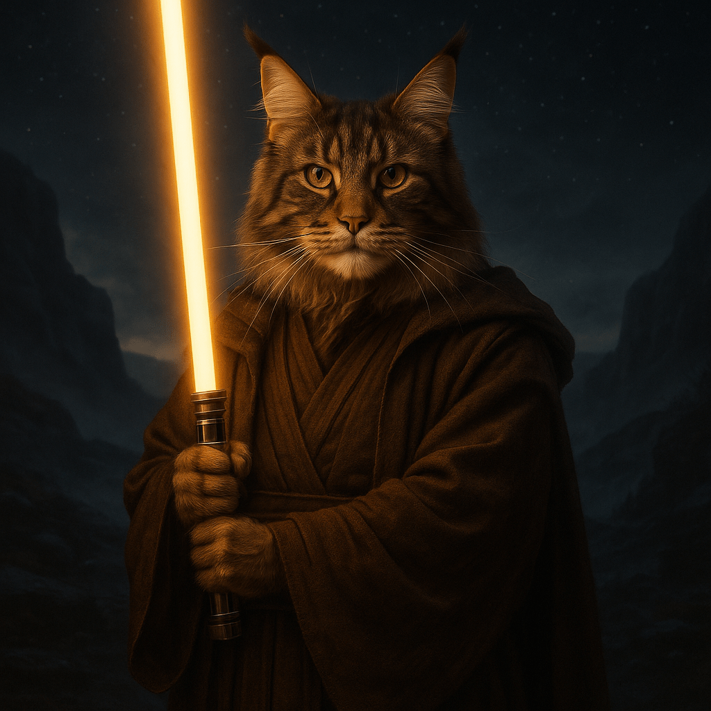 Jedi Custom Pet Portrait – Canvas | Dog & Cat Art