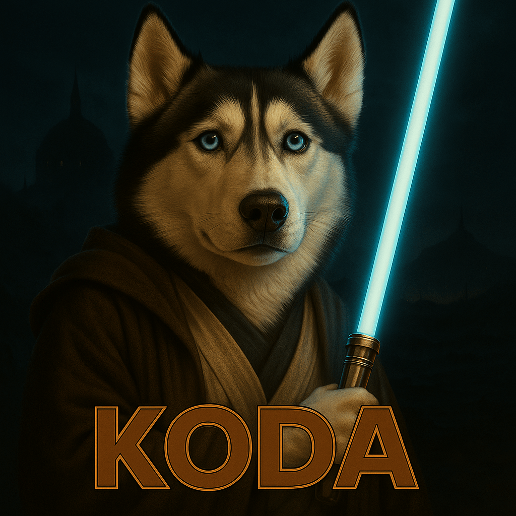 Jedi Custom Pet Portrait – Sticker | Dog & Cat Art