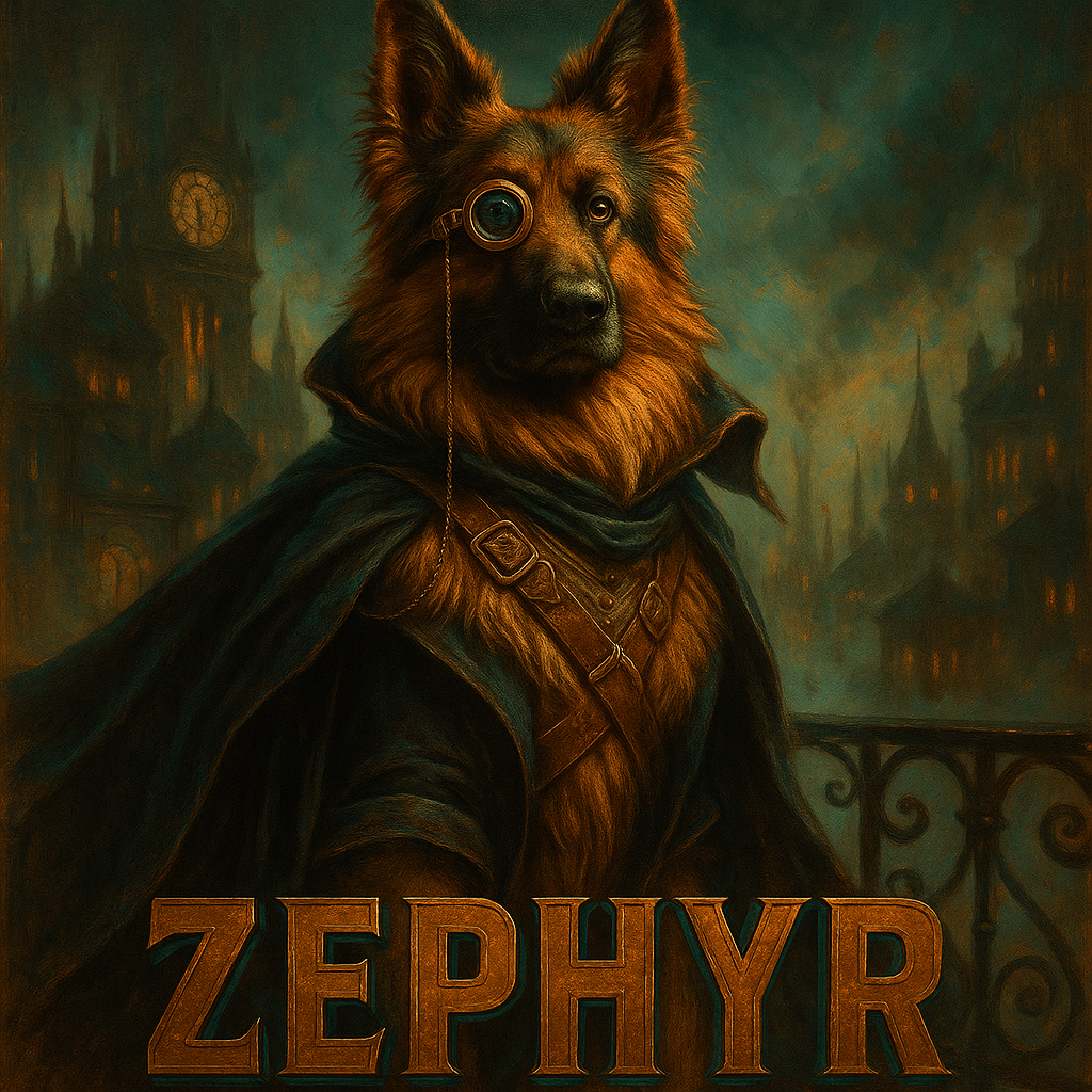 Steampunk Custom Pet Portrait – T‑Shirt | Dog & Cat Art