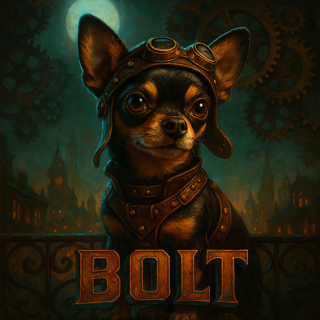 Steampunk Custom Pet Portrait – Water Bottle | Dog & Cat Art