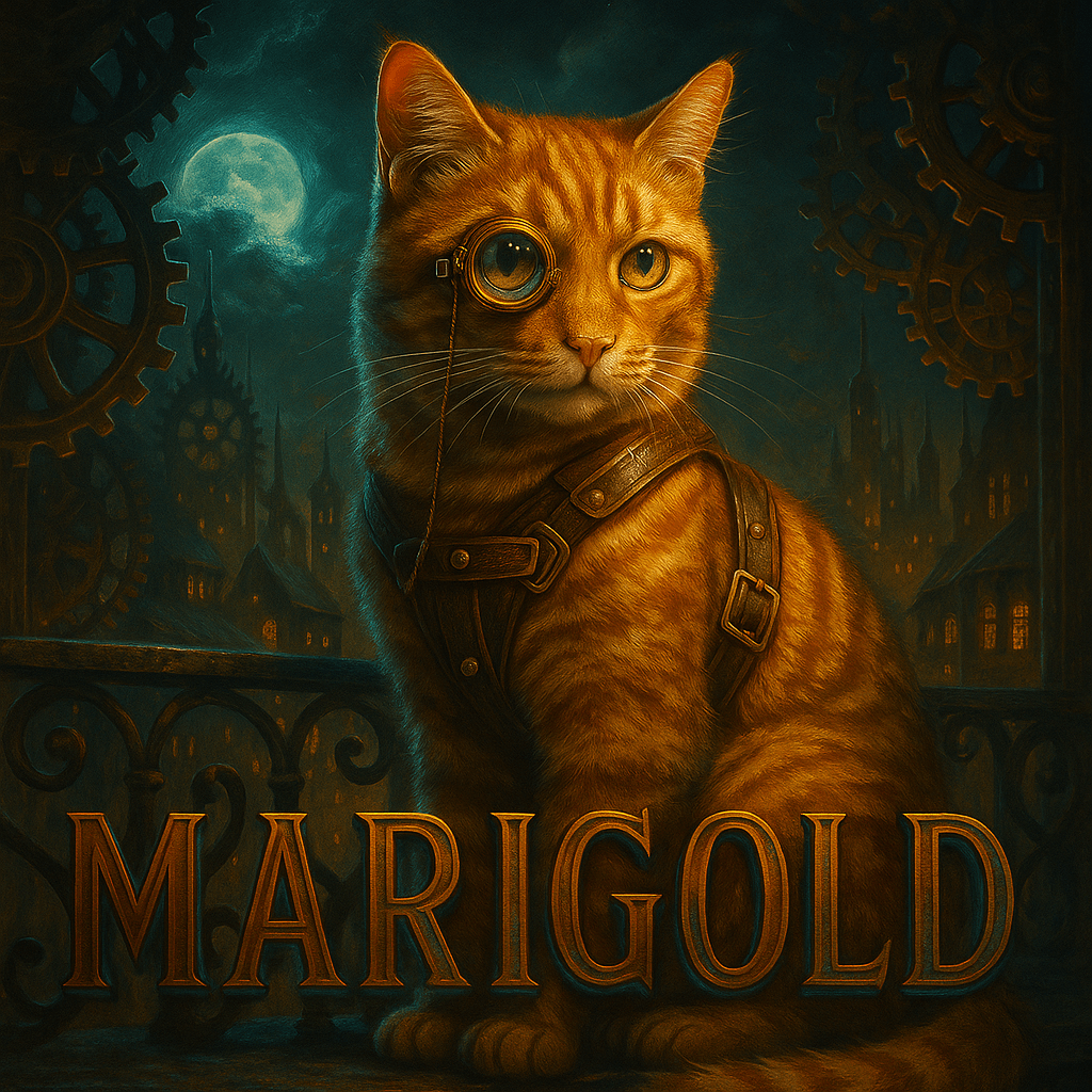 Steampunk Custom Pet Portrait – T‑Shirt | Dog & Cat Art