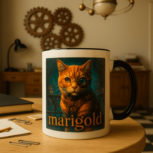 Steampunk Custom Pet Portrait – Mug | Dog & Cat Art
