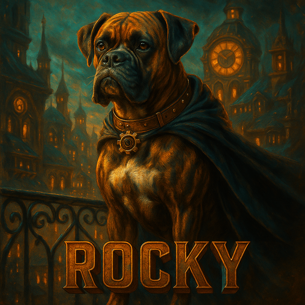 Steampunk Custom Pet Portrait – Framed Poster | Dog & Cat Art