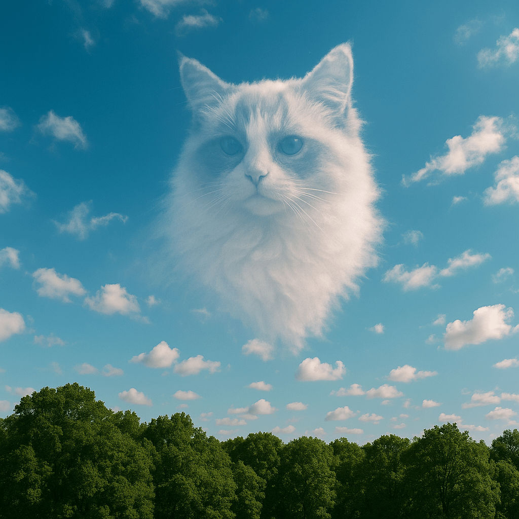 Cloudscape Custom Pet Portrait – Canvas | Dog & Cat Art