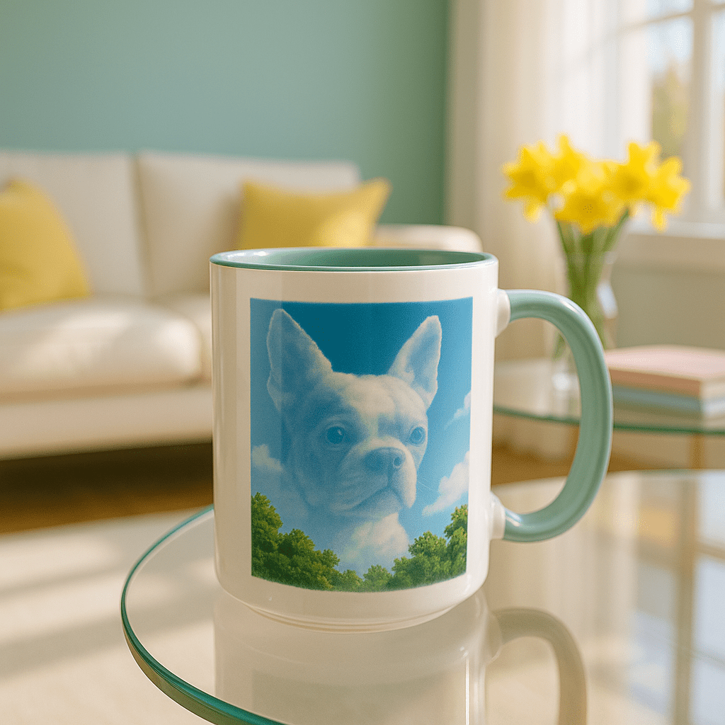 Cloudscape Custom Pet Portrait – Mug | Dog & Cat Art