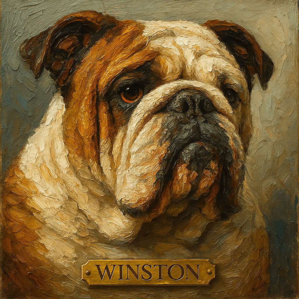 Digital Oil‑Impasto Pet Portrait – T‑Shirt | Dog & Cat Art