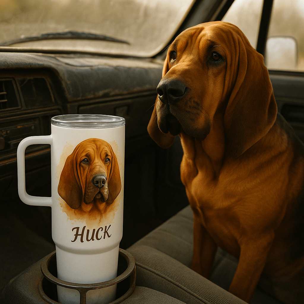 Custom Watercolor Pet Portrait – Travel Mug | Dog & Cat Art