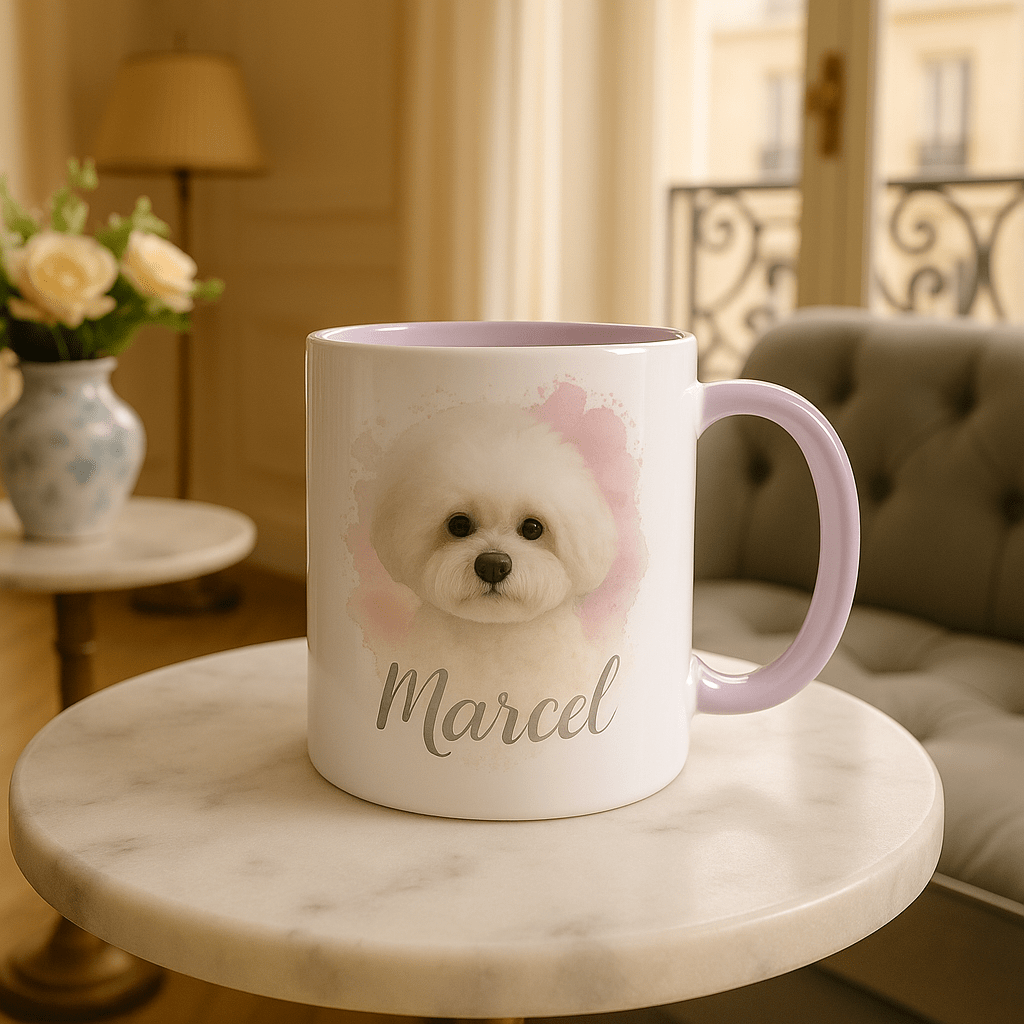 Custom Watercolor Pet Portrait – Mug | Dog & Cat Art