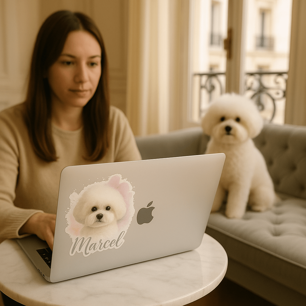 Custom Watercolor Pet Portrait – Sticker | Dog & Cat Art