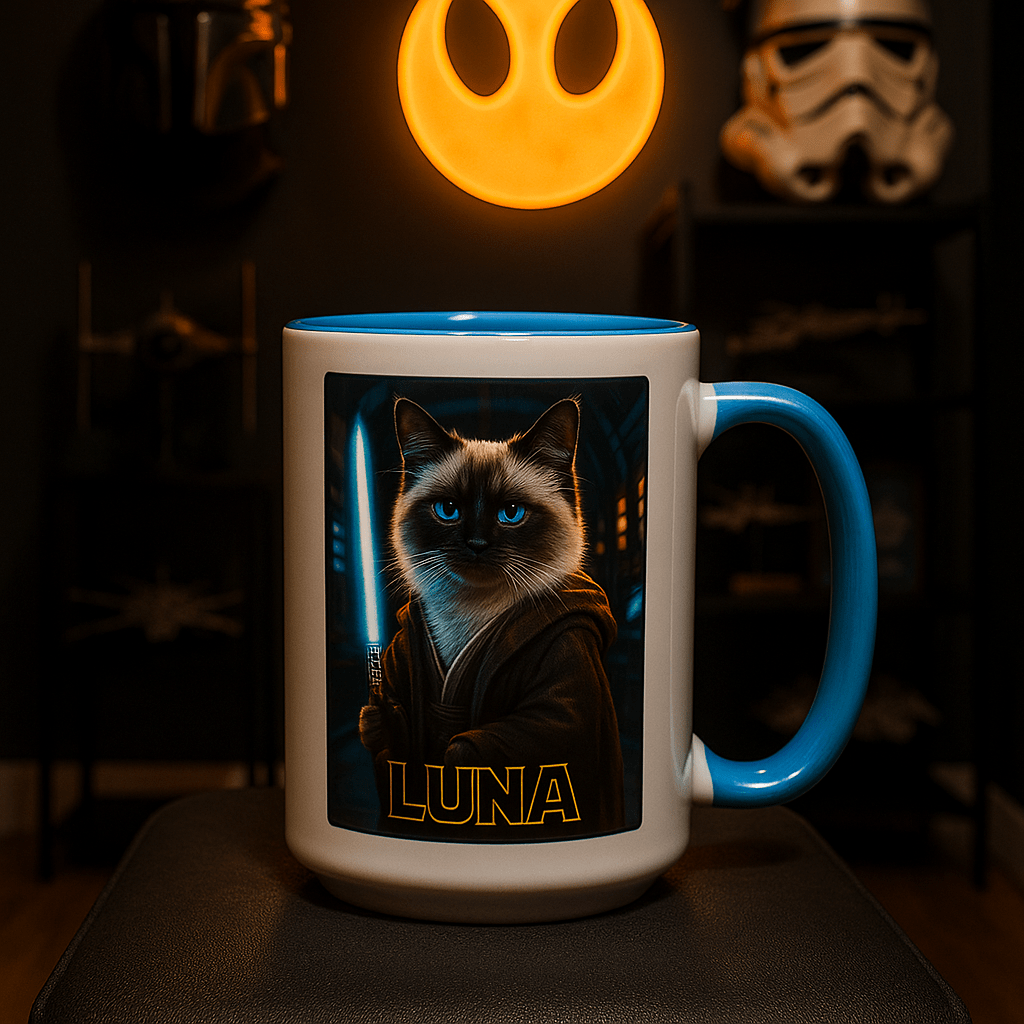Jedi Custom Pet Portrait – Mug | Dog & Cat Art