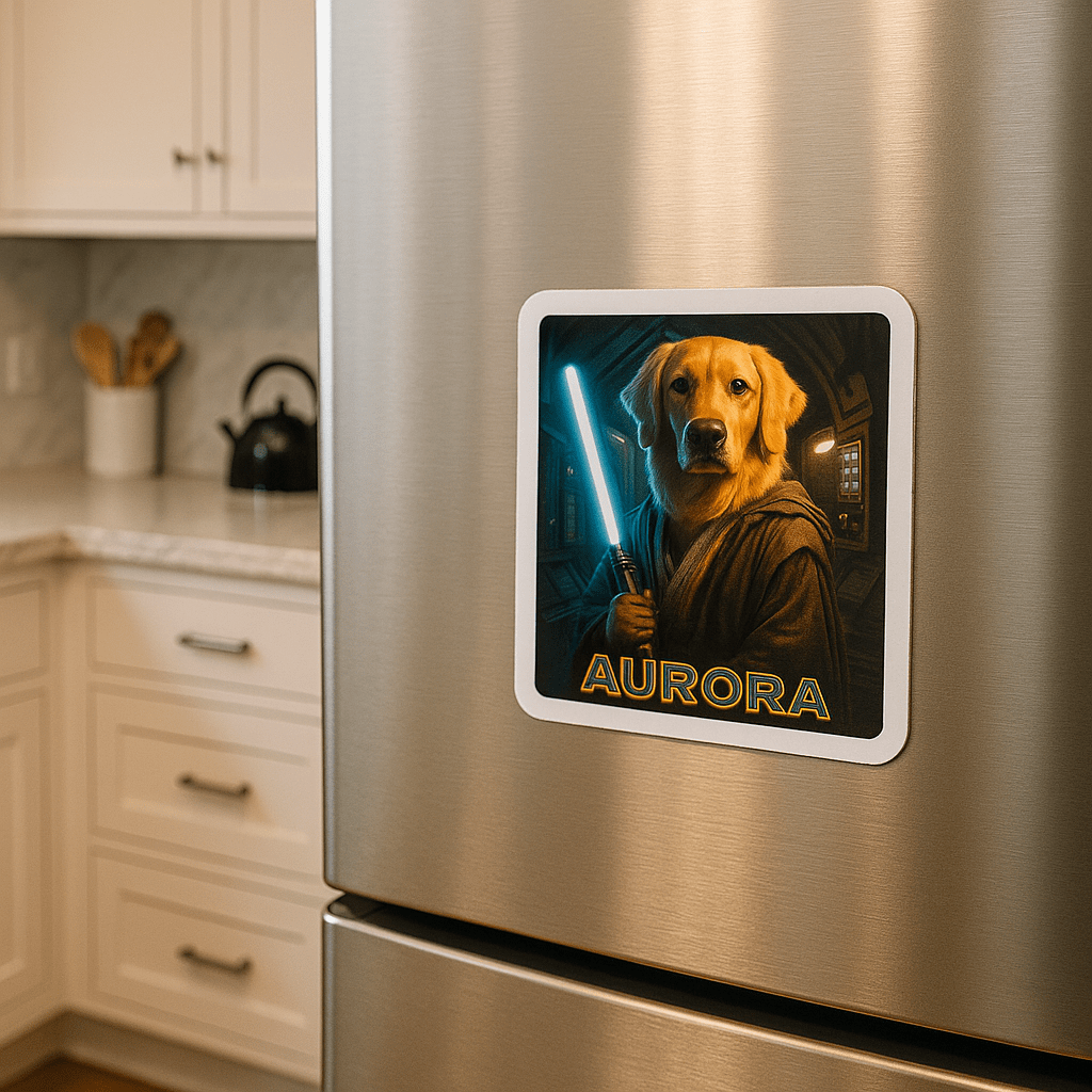 Jedi Custom Pet Portrait – Sticker | Dog & Cat Art
