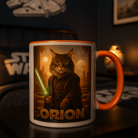 Jedi Custom Pet Portrait – Mug | Dog & Cat Art