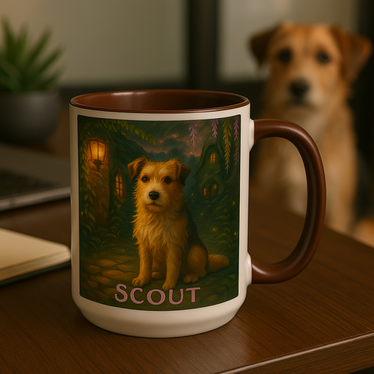 Ghibli‑Style Custom Pet Portrait – Mug | Dog & Cat Art