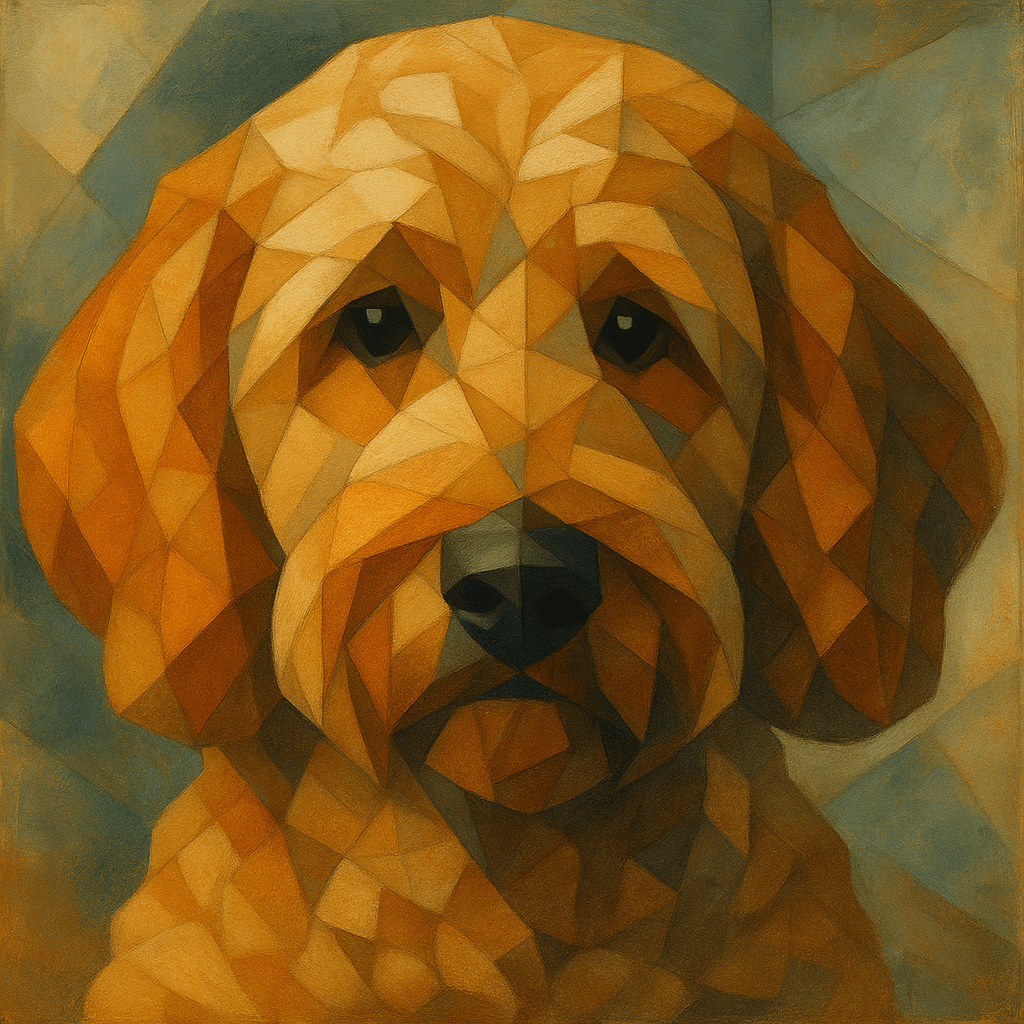 Cubist Custom Pet Portrait – Canvas | Dog & Cat Art