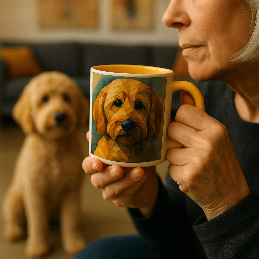 Cubist Custom Pet Portrait – Mug | Dog & Cat Art