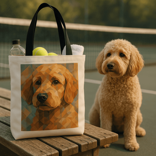 Cubist Custom Pet Portrait – Tote Bag | Dog & Cat Art