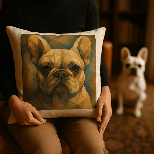 Cubist Custom Pet Portrait – Pillow | Dog & Cat Art