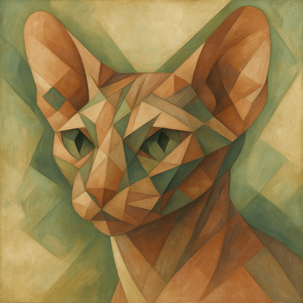Cubist Custom Pet Portrait – Canvas | Dog & Cat Art
