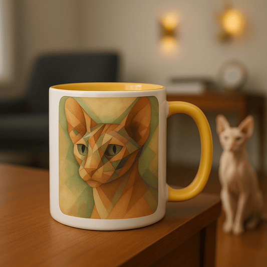 Cubist Custom Pet Portrait – Mug | Dog & Cat Art