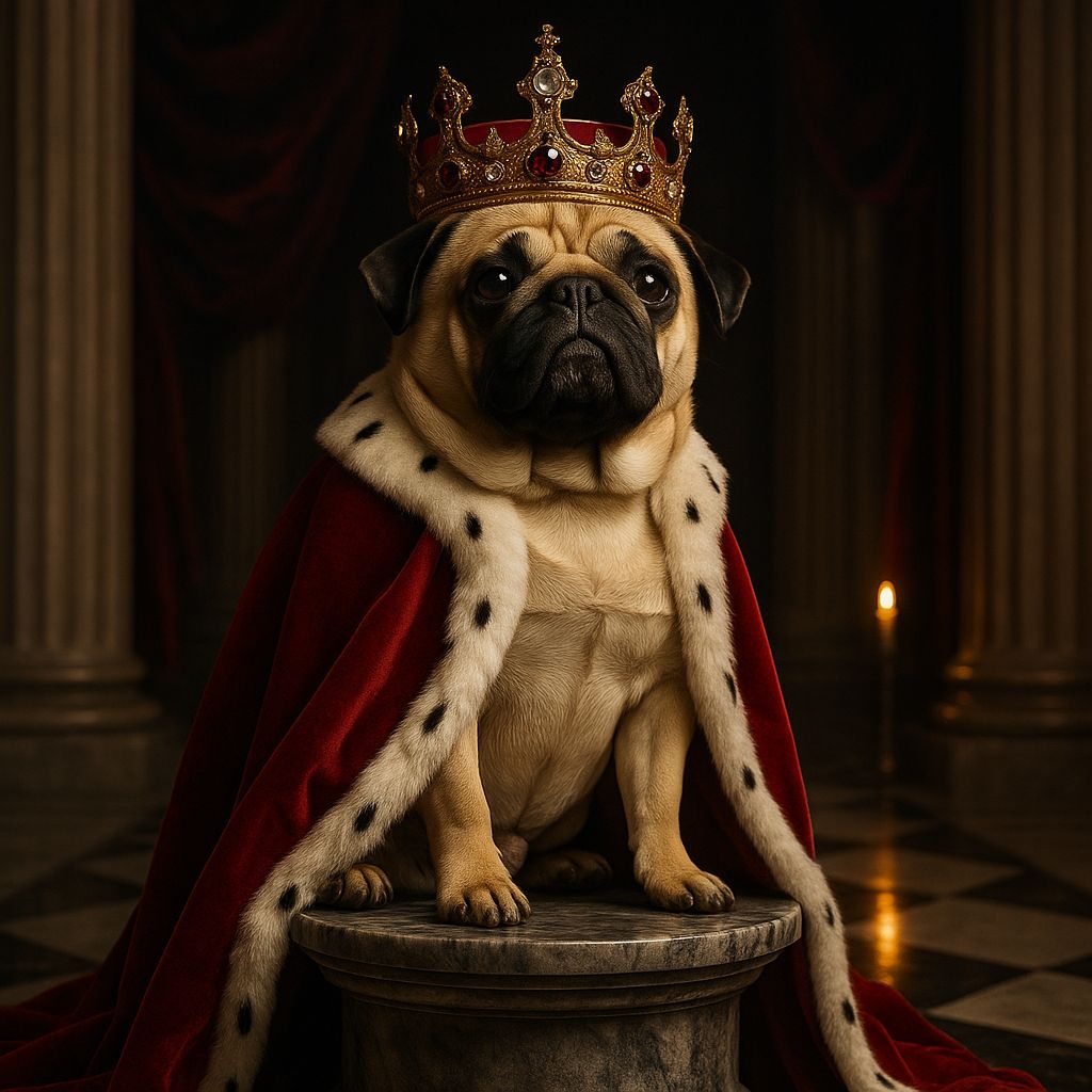 Royal Custom Pet Portrait – Canvas | Dog and Cat Art