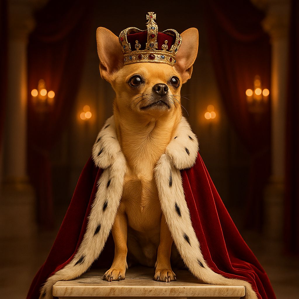 Royal Custom Pet Portrait – Framed Poster | Dog and Cat Art
