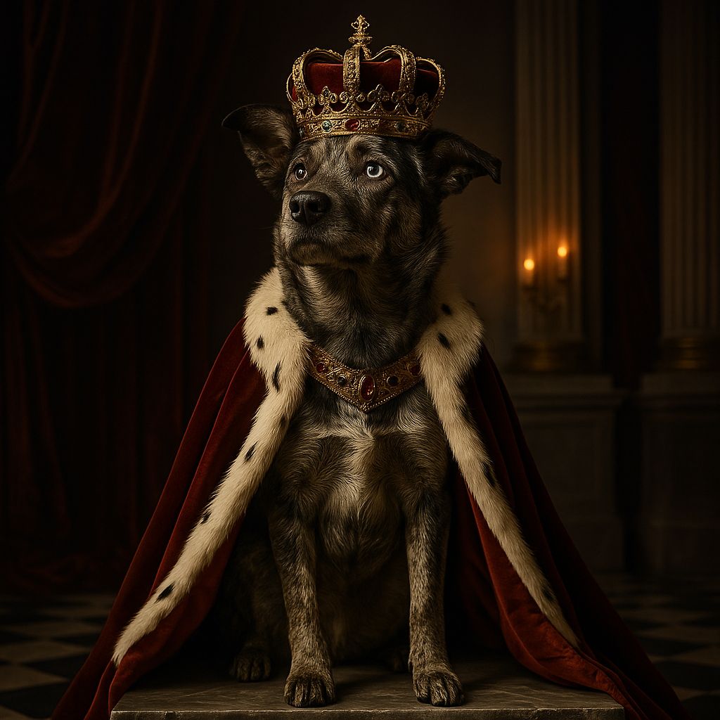 Royal Custom Pet Portrait – Framed Poster | Dog and Cat Art